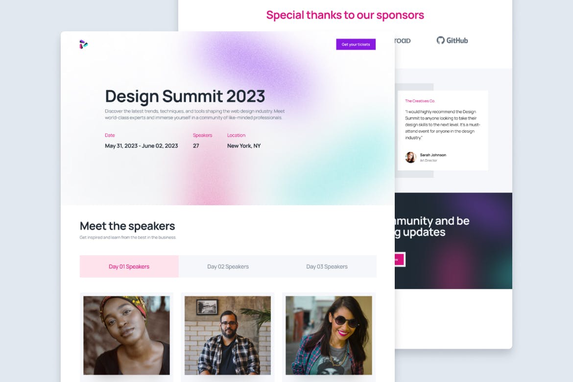 Feature image for Design Summit landing page